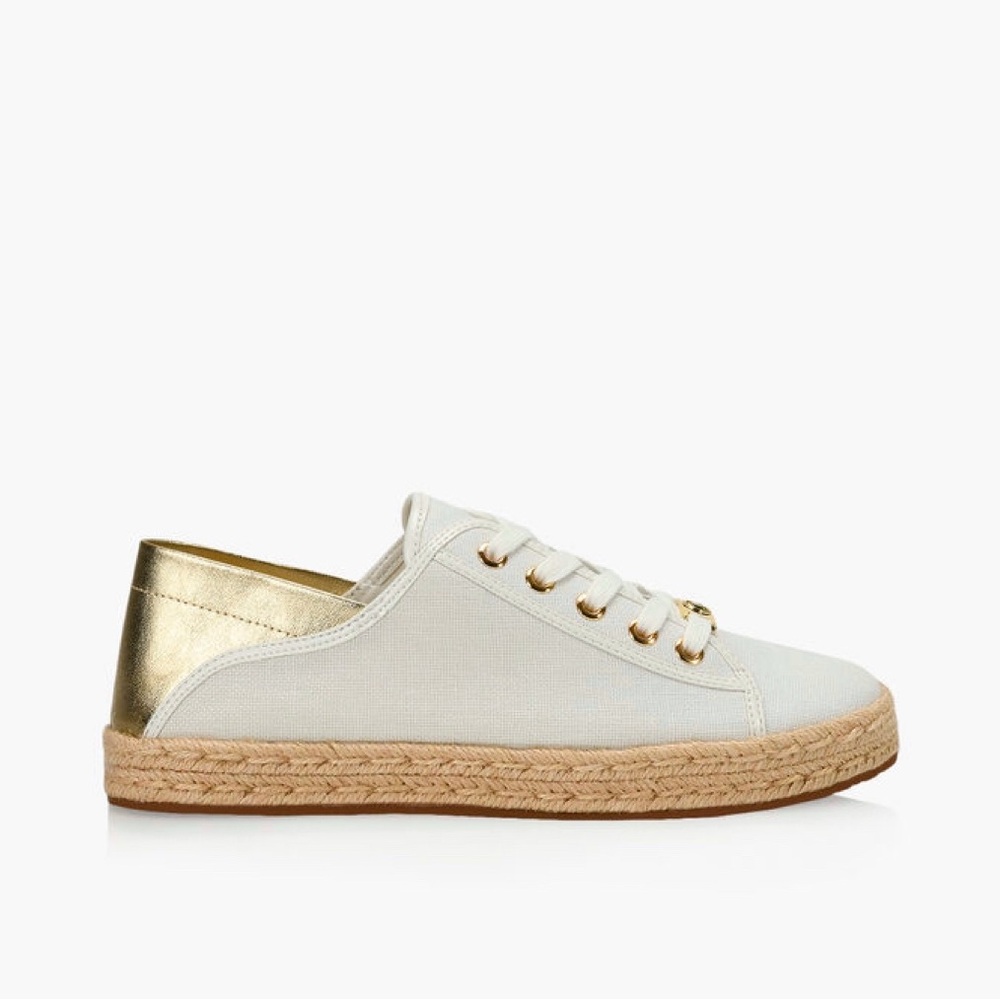 Michael Kors white & gold sneaker size 7